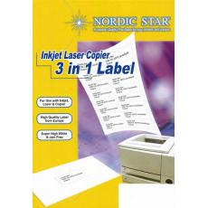 Nordic Star  電腦Label  NO.4580  192X61mm  圓角  僅有1包