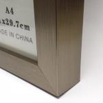 嘉藝 A4 木框相架 銀色 玻璃面 座檯 粗邊 21x29.7cm(個)