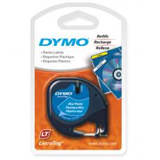 Dymo #91205 電子標籤帶  膠質 12mm X 4m 藍色