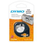 Dymo #91208 電子標籤帶  膠質 12mm X 4m 銀色