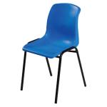 膠椅 47x50x76cm 黑色金屬腳 藍色（張) (僅限1張）（清貨場）