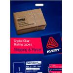 厘部 AVERY L7567-10 199.6x289.1mm光面透明10入鐳射（盒）