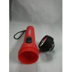 電筒 EVEREADY 永備 LED LC1L2D 紅色塑料外殼       放大電芯D 2粒(售價不包電芯) LED燈(清貨場，僅限2枝）