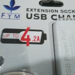 豐葉FYM S354H 電線拖板 5位獨立掣+4USB(個)