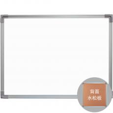 Super 鋁邊 雙面板 一面樹脂面白板 一面水松面板 45x60cm (約1.5x2尺) (需另加運費)