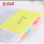 報事貼 EAGLE 691T 4x6 INDEX單行簿 10張x6螢光色