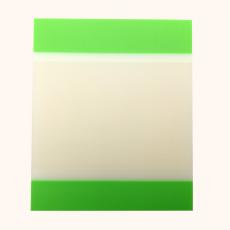 報事貼 OfficeOx 膠質透明 兩頭綠色 76x88mm 40張