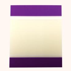 報事貼 OfficeOx 膠質透明 兩頭紫色 76x88mm 40張