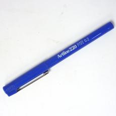 Artline 220 油性筆 Super Fine 0.2mm 藍色 (清貨場)
