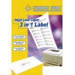 Nordic Star  電腦Label  NO.4570  105X70mm  僅有3包