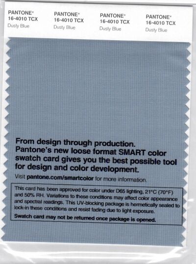 Pantone Smart Swatch 16-4010 Dusty Blue