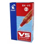 水筆 PILOT BX-V5 0.5 Hi-Tecpoint V5 紅色（盒）