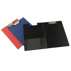 雙摺單板夾 包膠 A4 黑色