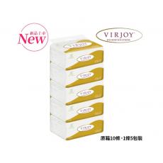 Virjoy 紙巾 金裝軟包 3層/100張/包 1條5包